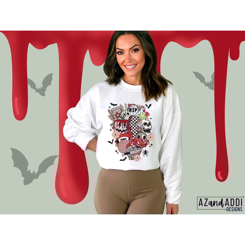 Retro Halloween png, Halloween sublimation designs download, spooky season png, Halloween smiley face png, horror Halloween png design - 3.jpg