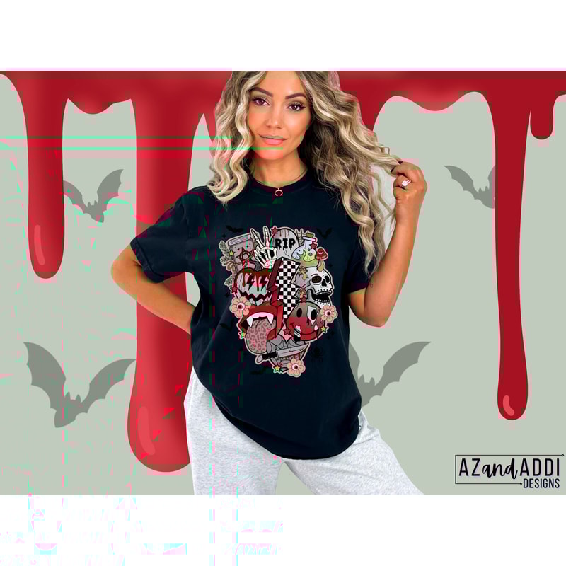 Retro Halloween png, Halloween sublimation designs download, spooky season png, Halloween smiley face png, horror Halloween png design - 7.jpg