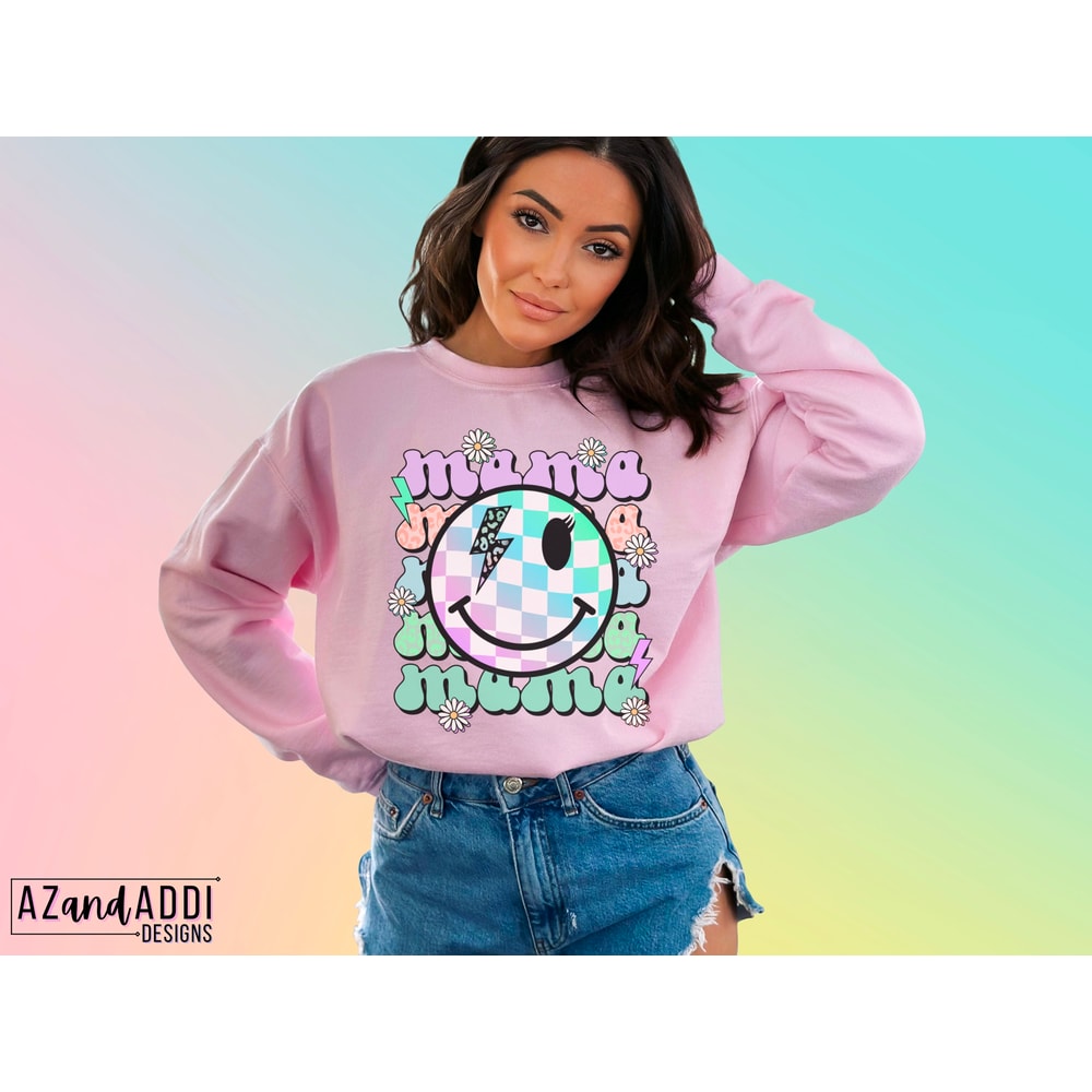 Retro mama png, mama retro smiley png, mama sublimation png, floral mama bolt png, Mother’s Day png, digital download, retro groovy png - 3.jpg
