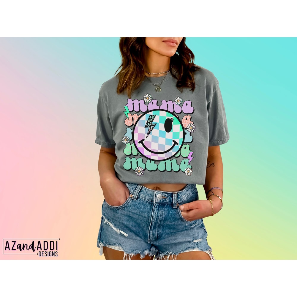 Retro mama png, mama retro smiley png, mama sublimation png, floral mama bolt png, Mother’s Day png, digital download, retro groovy png - 4.jpg