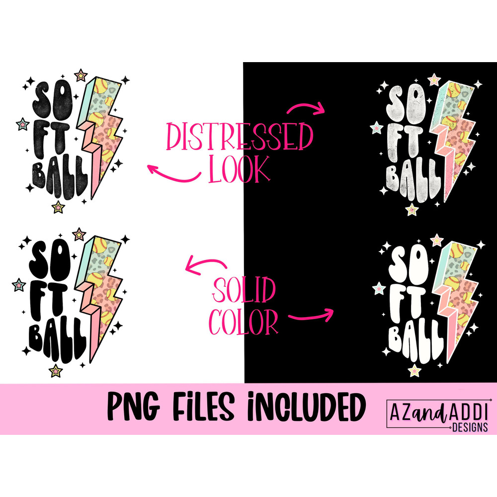 Retro softball png, softball lightning bolt png, leopard softball design, retro softball sublimation png, softball vibes png, retro sports - 2.jpg