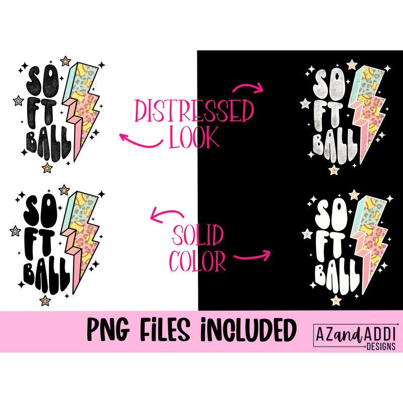 Retro softball png, softball lightning bolt png, leopard softball design, retro softball sublimation png, softball vibes png, retro sports - 2.jpg