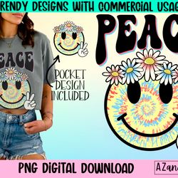 retro tie dye smiley face png, summer smiley face png, groov