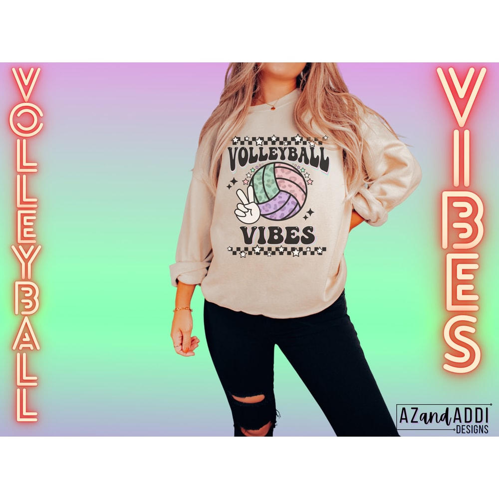 Retro volleyball png, volleyball vibes png, leopard volleyball png, volleyballSublimation, Sports png, digital sublimation download - 4.jpg