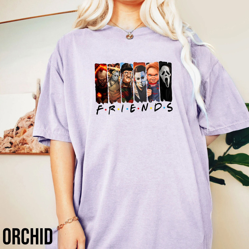 Friend Halloween Comfort Colors Shirt, Halloween Horror Movie Shirt, Horror Movie Character Sweatshirt, Spooky Season Shirt, Halloween Gifts - 3.jpg