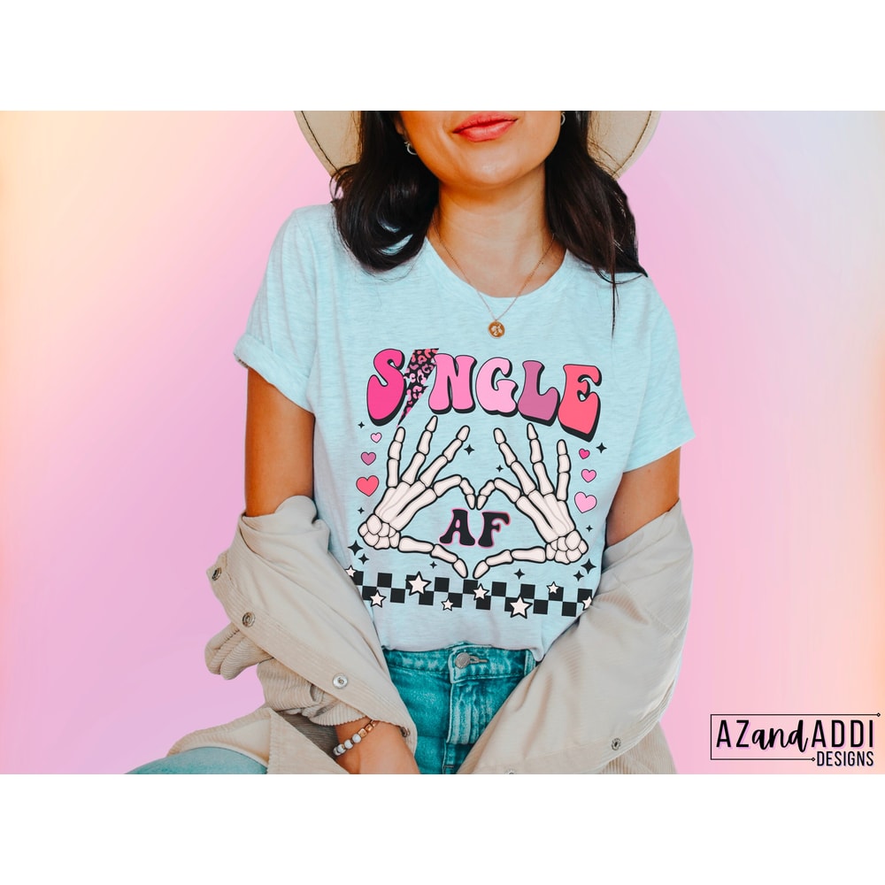 Single af png, retro valentines sublimation png, anti Valentine’s Day, funny Valentine’s Day png, skeleton png, valentine hearts, single png - 3.jpg