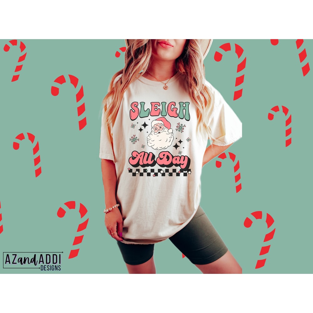 Sleigh All Day Png, Retro Santa Claus Png, Retro Christmas Sublimation Png, Santa Claus png, sleigh girl sleigh png, Christmas vibes png - 3.jpg