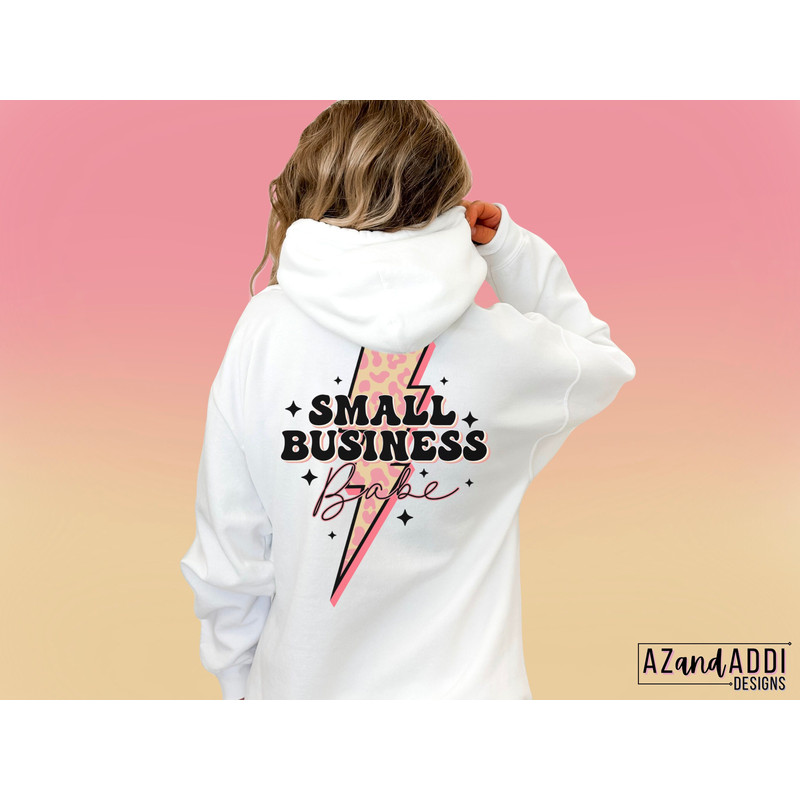 Small business babe png, small business owner, retro lightning bolt png, boss babe sublimation design, women ceo png, retro entrepreneur - 5.jpg