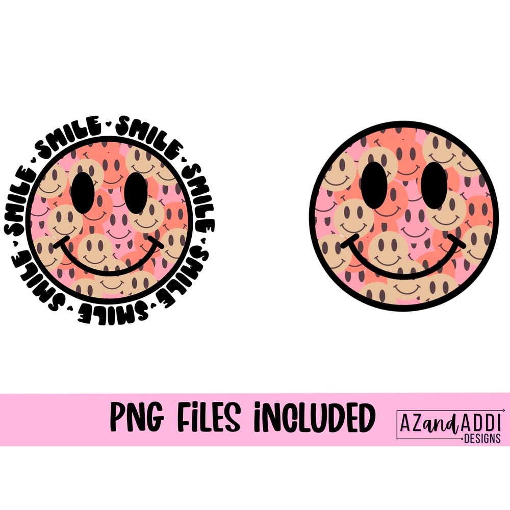 Smile png, smile more worry less png, smiley face png, retro smiley face, happy face png, positive vibes, good vibes only, retro sublimation - 2.jpg
