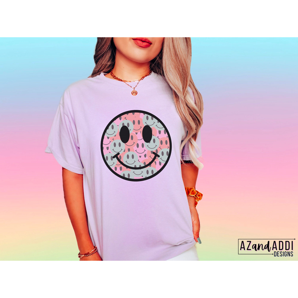 Smiley face png, retro smiley face, retro sublimation designs download, happy face png, good vibes, simple smiley, smile face pattern - 3.jpg