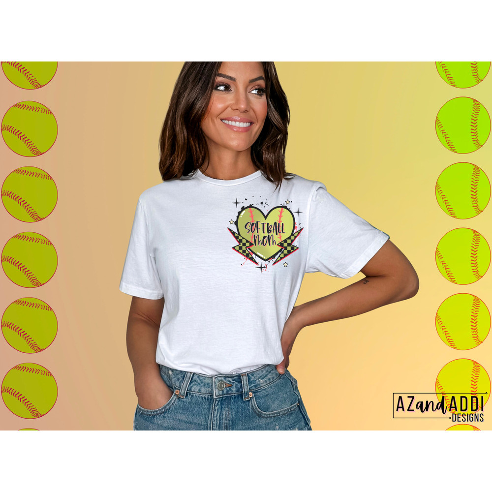 Softball mom png, retro sports sublimation design, smiley face png, sports beanie png, softball png, trendy front and back digital download - 3.jpg