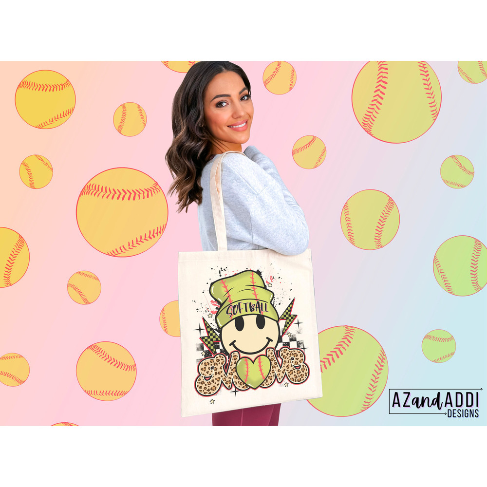 Softball mom png, retro sports sublimation design, smiley face png, sports beanie png, softball png, trendy front and back digital download - 5.jpg