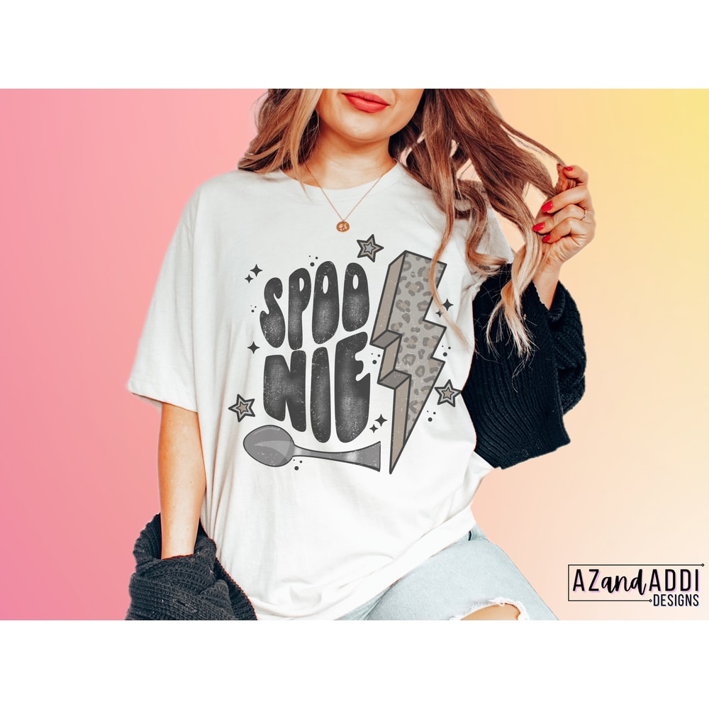 Spoon theory png, Spoonie png, retro spoon theory sublimation, one spoon at a time, chronic illness png, mental illness png, Spoonie clipart - 4.jpg