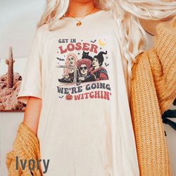 retro halloween  png,  get in loser were going witchin, sanderson sisters png,  hocus pocus png,  ha