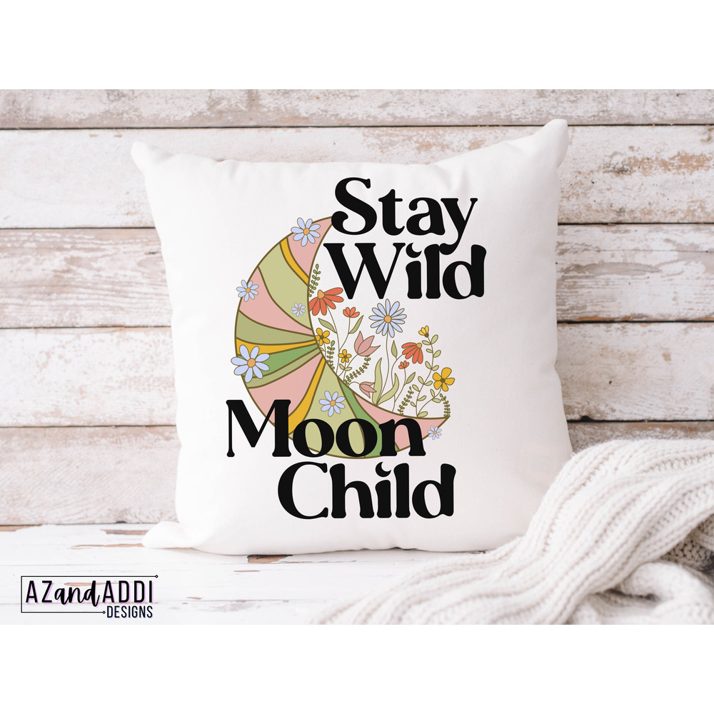 Stay Wild Moon Child Png, Groovy 70s sublimation designs, hippie boho png, distressed retro png, vintage sublimation, Wildflower moon design - 5.jpg