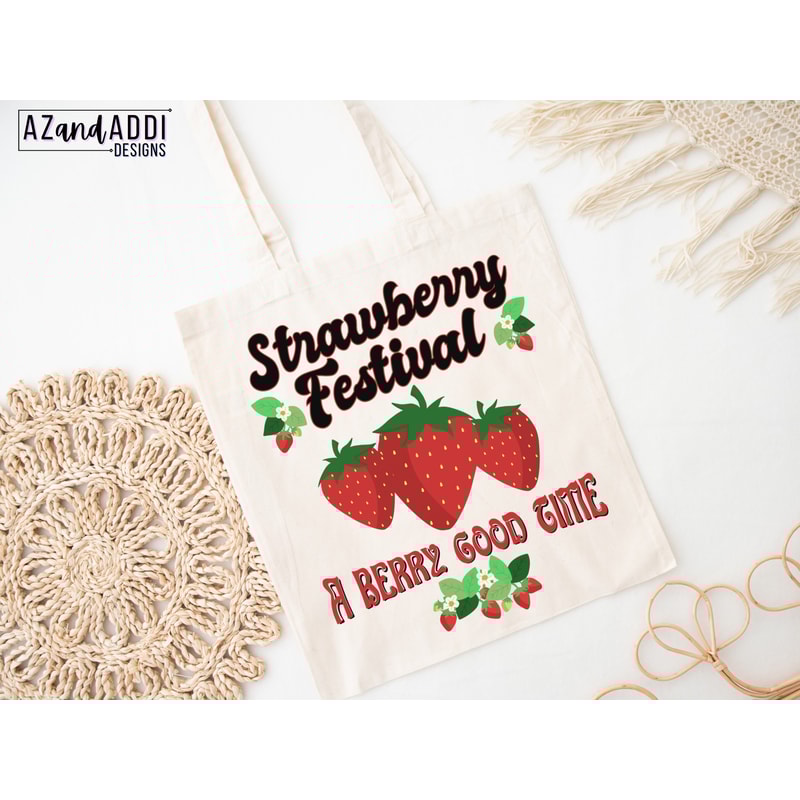 Strawberry Festival PNG, Summer Sublimation PNG, Strawberry Plant Tshirt Design, Retro Sublimation Digital Download, Vintage Strawberry Tee - 3.jpg