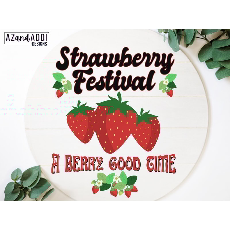 Strawberry Festival PNG, Summer Sublimation PNG, Strawberry Plant Tshirt Design, Retro Sublimation Digital Download, Vintage Strawberry Tee - 4.jpg