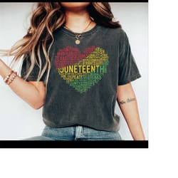 juneteenth definition heart shirt, afro american gift, black independence day, juneteenth party shirt, cute black histor