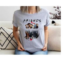 horror characters shirt, horror friends shirt,horror movie shirt,scream,jason,freddy,fright night, halloween outfit, hal