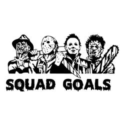 halloween killers squad goals svg, horror movie svg