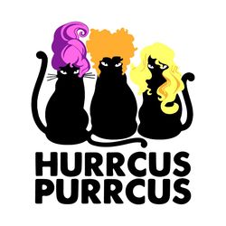 hurrcus purrcus funny cats halloween svg
