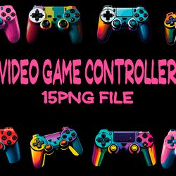 Game Multicolor Controller Digital 15 PNG File Playstation Controller