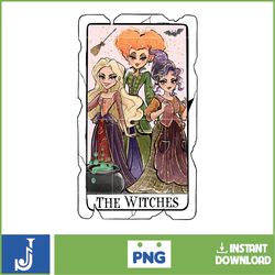 Happy Halloween Png, Trick Or Treat, Spooky Season Png, Witches Sisters Png, Halloween Witch, Tarot Card Png, Separate T