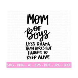 mom of boys svg, mom shirt svg, mother's day gift, mom life, blessed mama, hand lettered mom quote, gift for mom,cricut