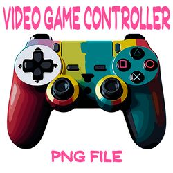 Game Multicolor Controller Digital File PNG Playstation Controller