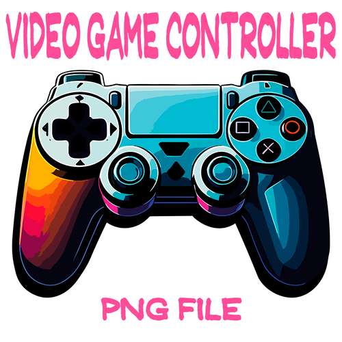 Sony Playstation Game Controller Digital File PNG Playstation Controller