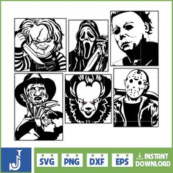 Horror Movie Characters Svg Horror Movie Characters svg, Michael Myers svg, Jason Voorhees SVG, Scream svg (17)