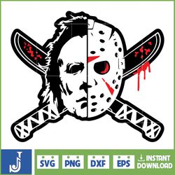 Horror Movie Characters Svg Horror Movie Characters svg, Michael Myers svg, Jason Voorhees SVG, Scream svg (22)