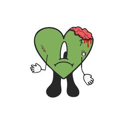 un halloween sin ti vector bad bunny heart logo svg
