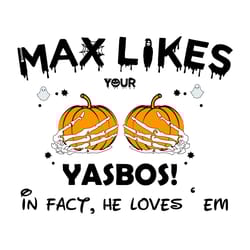max likes your yabos skeleton hands pumpkin svg