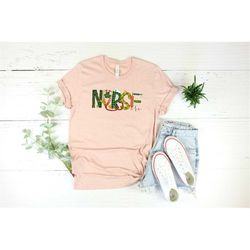 st patrick nurse shirt, cute nursing health worker irish shamrock pattern shirt, nursing st patricks day shirt