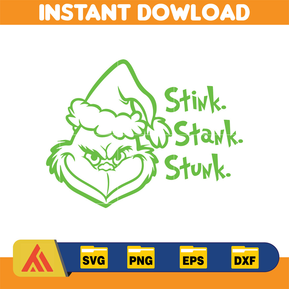 Grinch SVG, Grinch Christmas Svg, Grinch Face Svg, Grinch Hand Svg, Clipart Cricut Vector Cut File, Instant Download (281).jpg