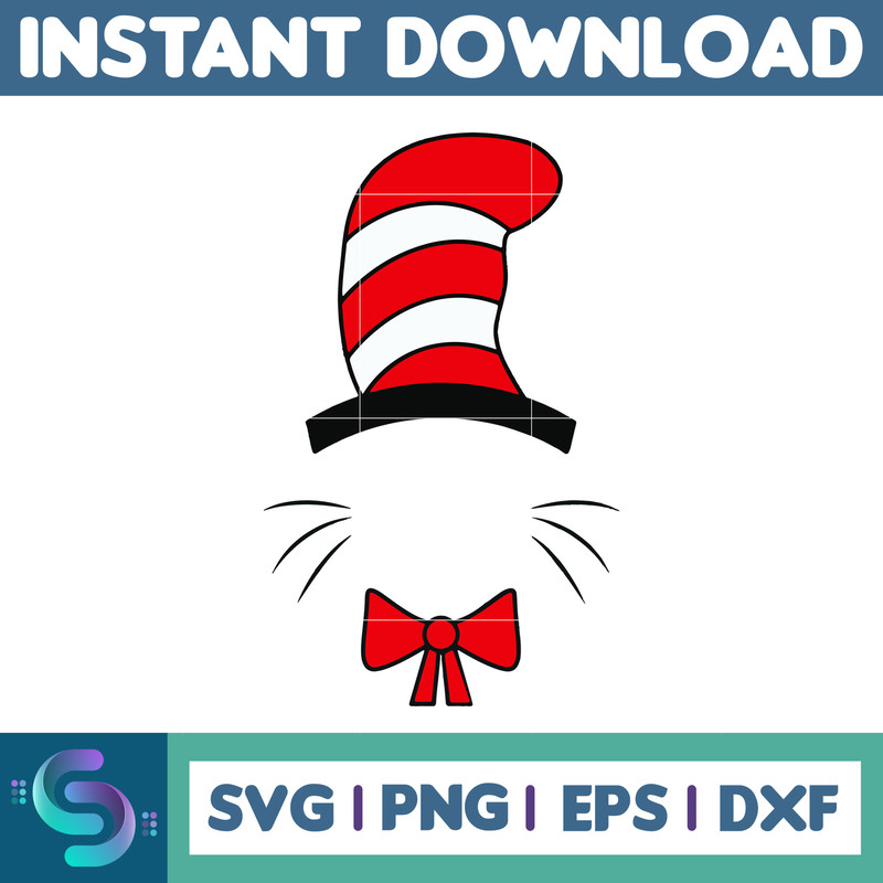 Dr Seuss Svg, Cat In The Hat SVG, Dr Seuss Hat SVG, Green Eggs And Ham Svg, Dr Seuss for Teachers Svg, Cricut, Thing Svg (71).jpg