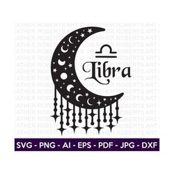 libra svg, libra zodiac moon svg, zodiac signs svg, astrology signs svg, zodiac symbols svg, constellation signs svg,cut