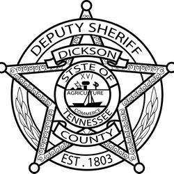 dickson tennessee deputy sheriff badge vector svg dxf eps png jpg file