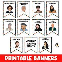 hispanic heritage month | printable banner | bulletin board | classroom decor | spanish poster
