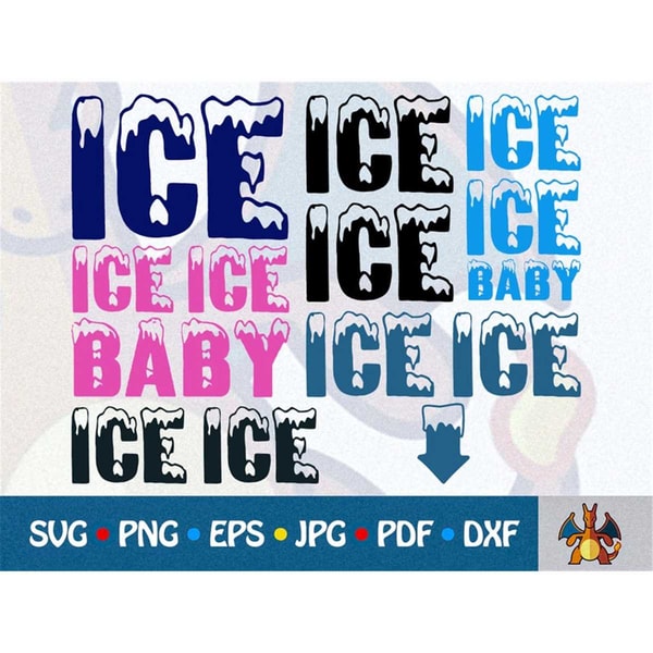 Ice Label Svg 6 Different ICE Design SVG Bundle (Changeable Color) ICE Ice | Inspire ...