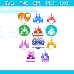 disney castle bundle svg, disney svg, disney castle svg, castle bundle svg, disneyland svg, minnie castle svg, walt disn