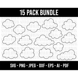 cod190- cloud svg file/cloud clipart/ cloud vector/ cloud bundle svg/ cloud clip art/ cloud cricut/ clouds silhouette/ c