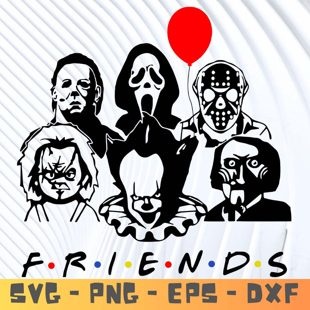 pennywise friends font SVG and png.png