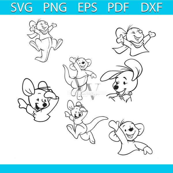 Disney Roo Bundle Svg, Disney Svg, Roo Svg, Mouse Svg, Winni | Inspire ...