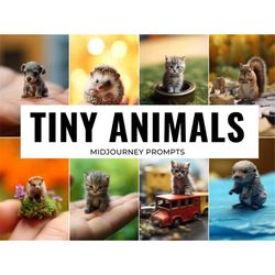 Tiny Animals, Midjourney Prompts, AI Art, Midjourney Prompt, Midjourney AI Art, Learn Midjourney, Digital Art, AI Genera
