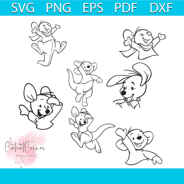 Disney Roo Bundle Svg, Disney Svg, Roo Svg, Mouse Svg, Winni | Inspire ...