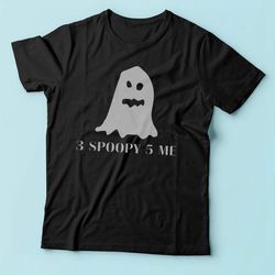 3 poppy 5 me spooky ghost men&8217s t shirt