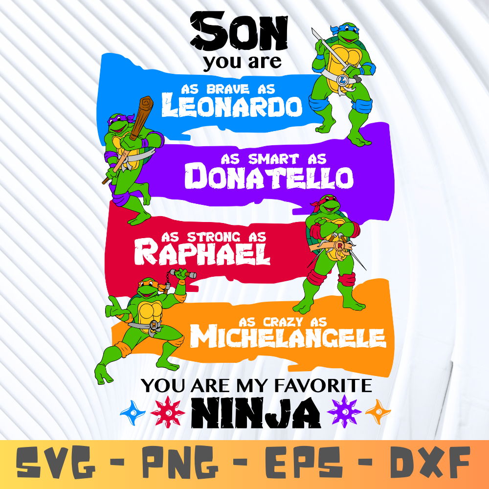 son ninja turtles silhouette LOGOS SVG and png.png