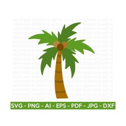 palm tree svg, layered palm tree svg, colored palm tree svg, summer svg, beach decor svg, cut file for cricut, silhouett